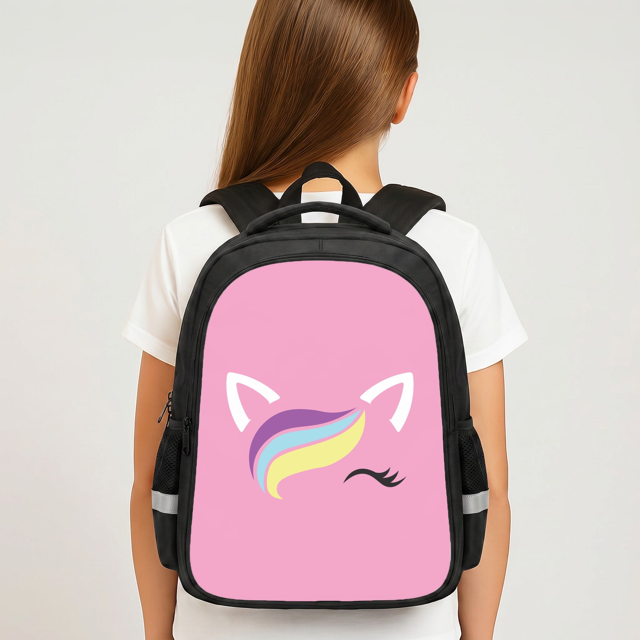 Unicorn Face Backpack - Book Bag