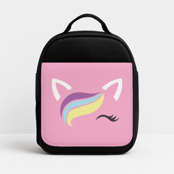 Unicorn Face Lunchbox - Black