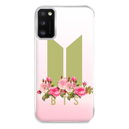 Pink Ombre K-Pop Band Logo Phone Case for Galaxy A41