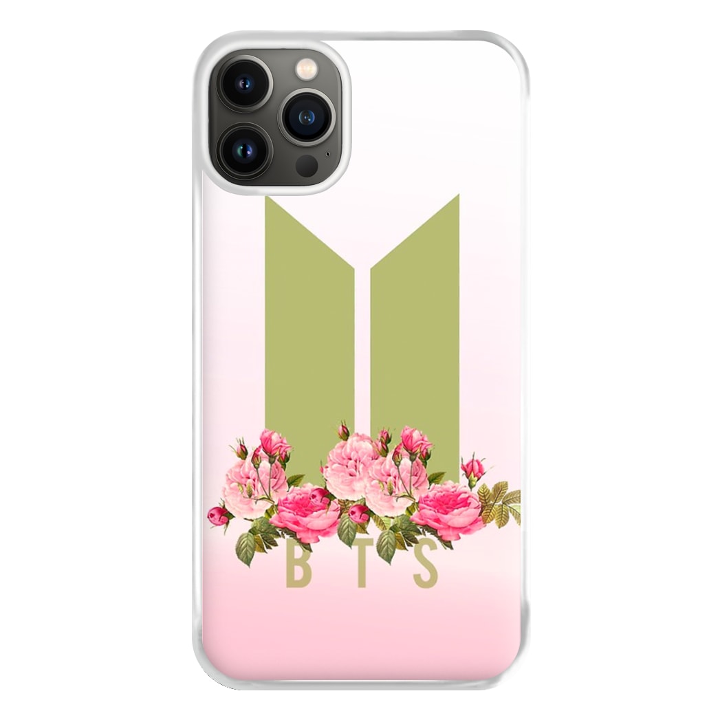 Pink Ombre K-Pop Band Logo Phone Case for iPhone 13