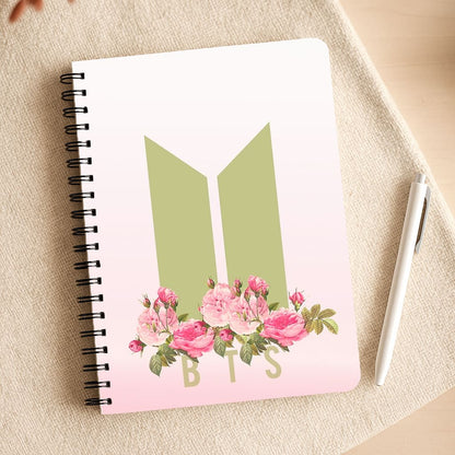 Pink Ombre K-Pop Band Logo Notepad