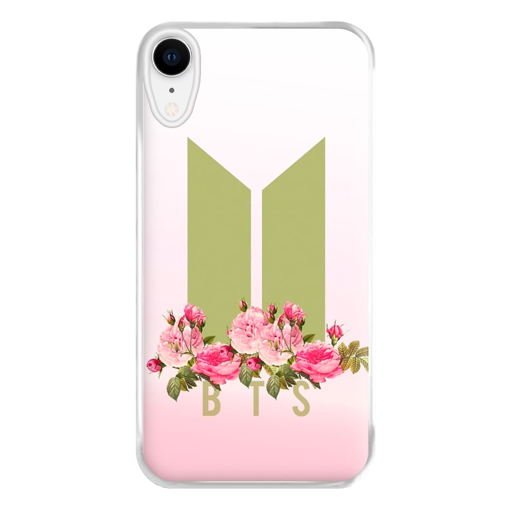 Pink Ombre K-Pop Band Logo Phone Case for iPhone XR