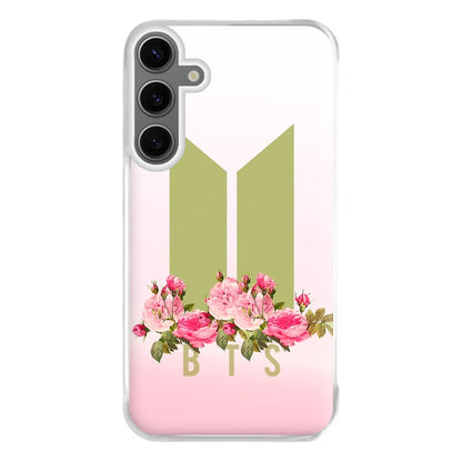 Pink Ombre K-Pop Band Logo Phone Case for Galaxy S24FE