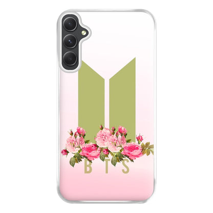 Pink Ombre K-Pop Band Logo Phone Case for Galaxy A14