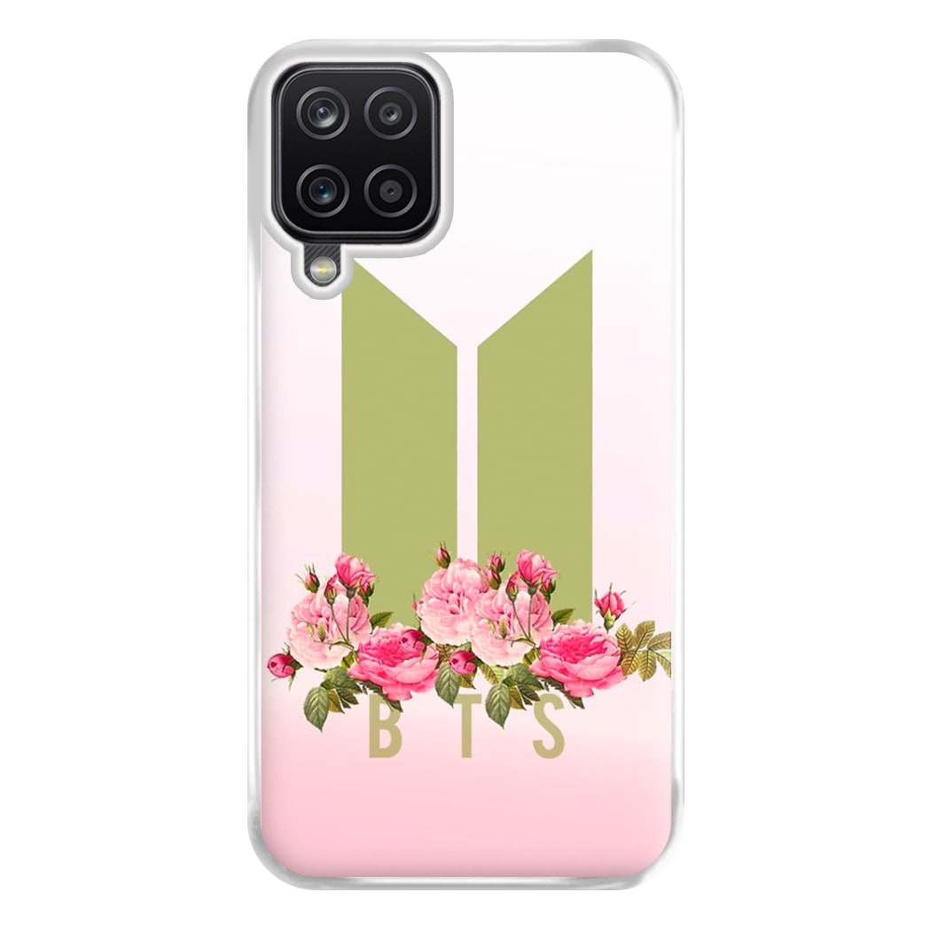 Pink Ombre K-Pop Band Logo Phone Case for Galaxy A12