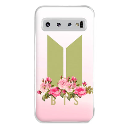 Pink Ombre K-Pop Band Logo Phone Case for Galaxy S10 Plus