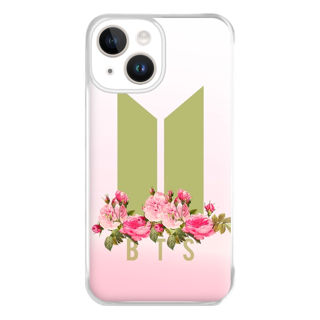 Pink Ombre K-Pop Band Logo Phone Case for iPhone 14