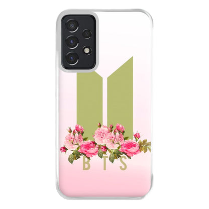 Pink Ombre K-Pop Band Logo Phone Case for Galaxy A52 / A52s