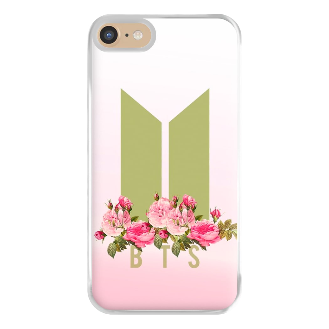 Pink Ombre K-Pop Band Logo Phone Case for iPhone 6 / 7 / 8 / SE