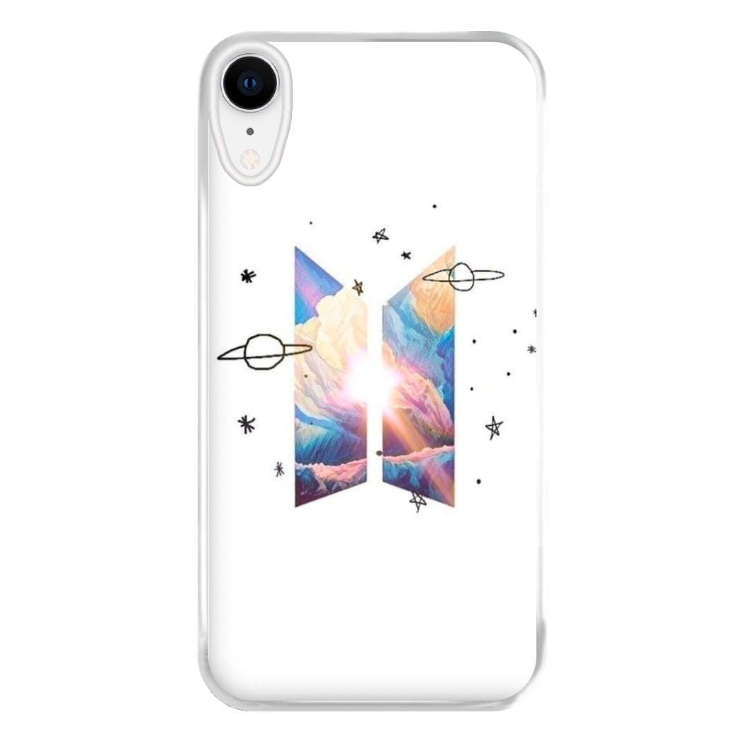 Space K-Pop Band Logo Phone Case for iPhone XR