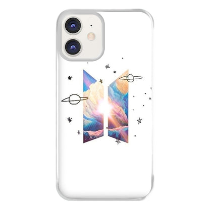 Space K-Pop Band Logo Phone Case for iPhone 12 / 12 Pro