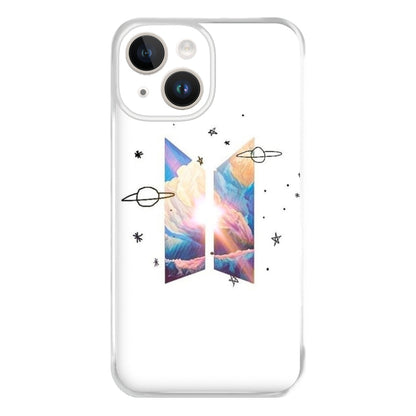 Space K-Pop Band Logo Phone Case for iPhone 14