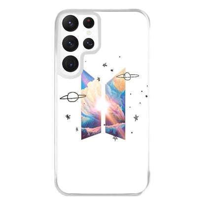 Space K-Pop Band Logo Phone Case for Galaxy S22 Ultra