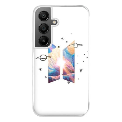 Space K-Pop Band Logo Phone Case for Galaxy A55