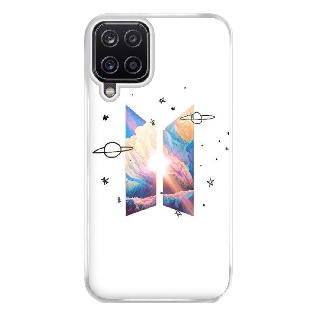 Space K-Pop Band Logo Phone Case for Galaxy A12