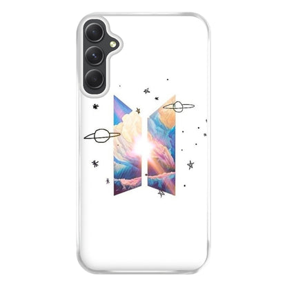 Space K-Pop Band Logo Phone Case for Galaxy A54