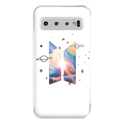 Space K-Pop Band Logo Phone Case for Galaxy S10 Plus