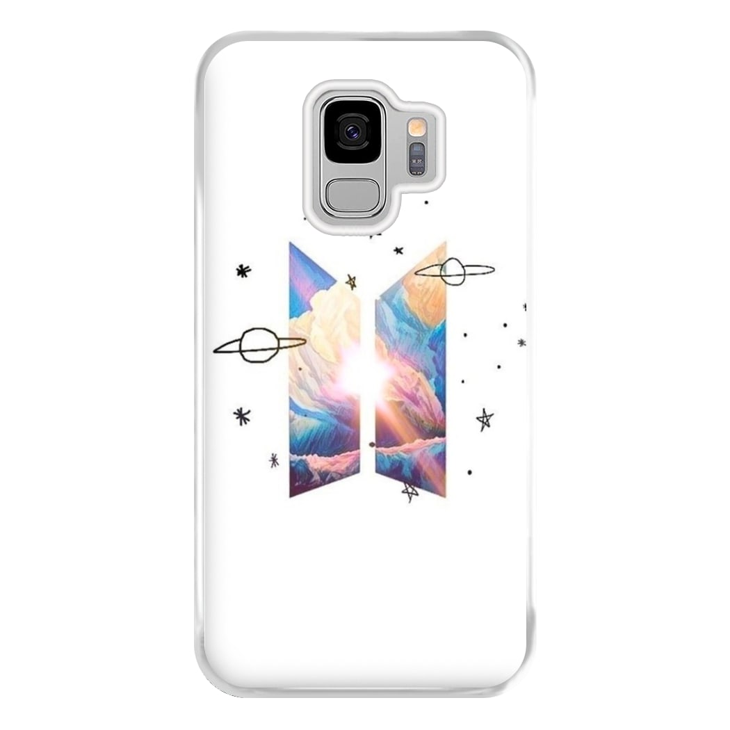 Space K-Pop Band Logo Phone Case for Galaxy S9 Plus