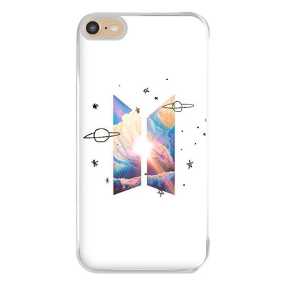 Space K-Pop Band Logo Phone Case for iPhone 6 Plus / 7 Plus / 8 Plus