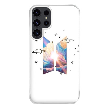 Space K-Pop Band Logo Phone Case for Galaxy S23 Ultra