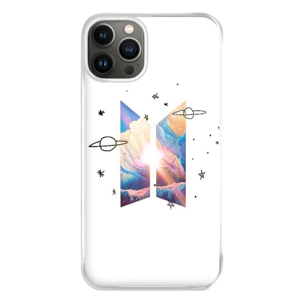 Space K-Pop Band Logo Phone Case for iPhone 13