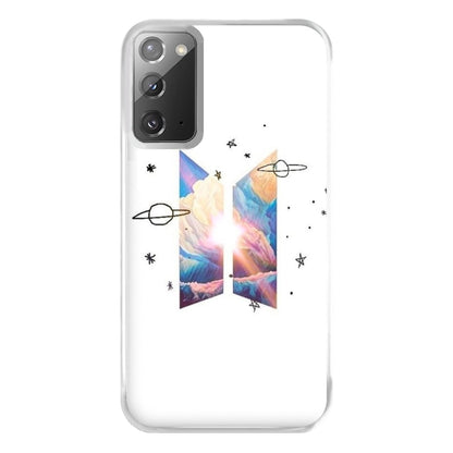 Space K-Pop Band Logo Phone Case for Galaxy Note 20 Ultra