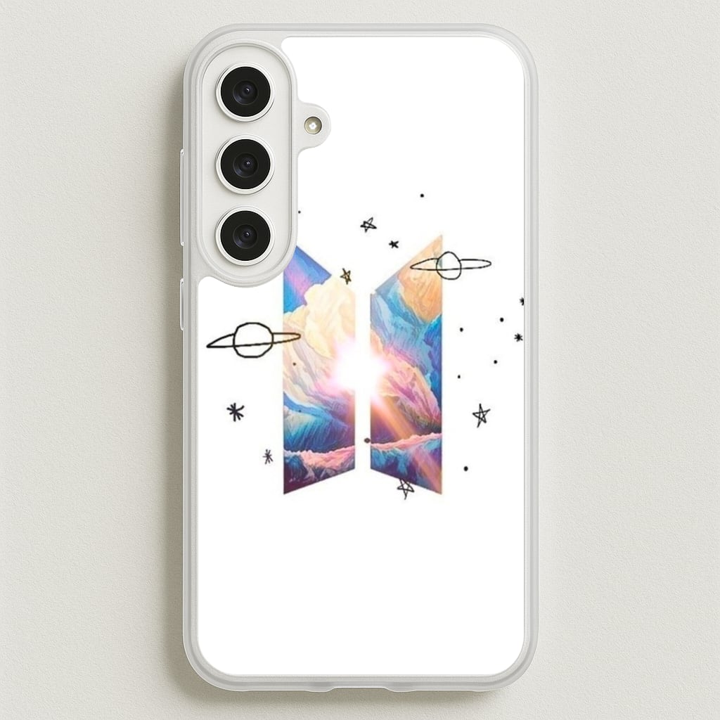 Space K-Pop Band Logo Phone Case for Galaxy S25FE