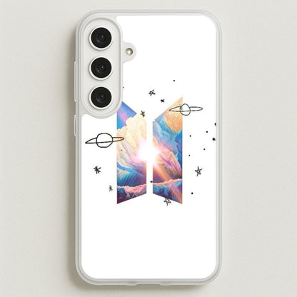 Space K-Pop Band Logo Phone Case for Galaxy S25FE