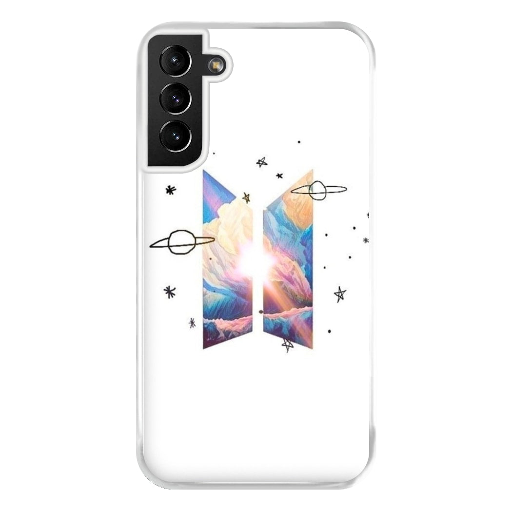 Space K-Pop Band Logo Phone Case for Galaxy S21 Plus