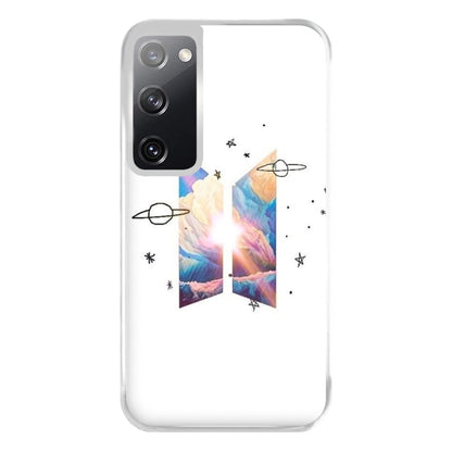 Space K-Pop Band Logo Phone Case for Galaxy S20