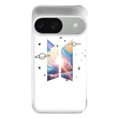 Space K-Pop Band Logo Phone Case for Google Pixel 9 / 9 Pro