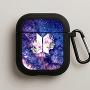 Galaxy Floral K-Pop Band Logo AirPods Case 1