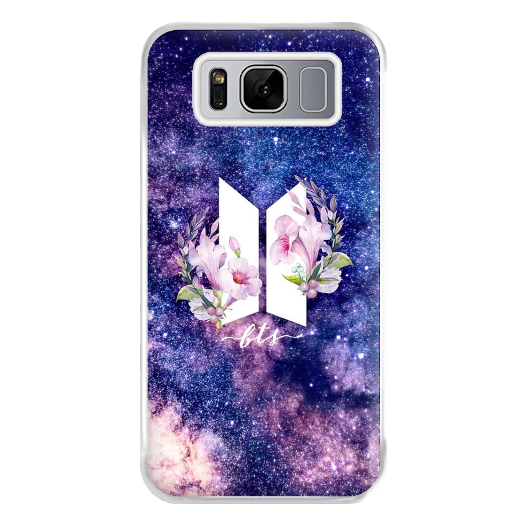 Galaxy Floral K-Pop Band Logo Phone Case for Galaxy S8 Plus