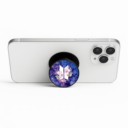 Galaxy Floral K-Pop Band Logo Phone Stand