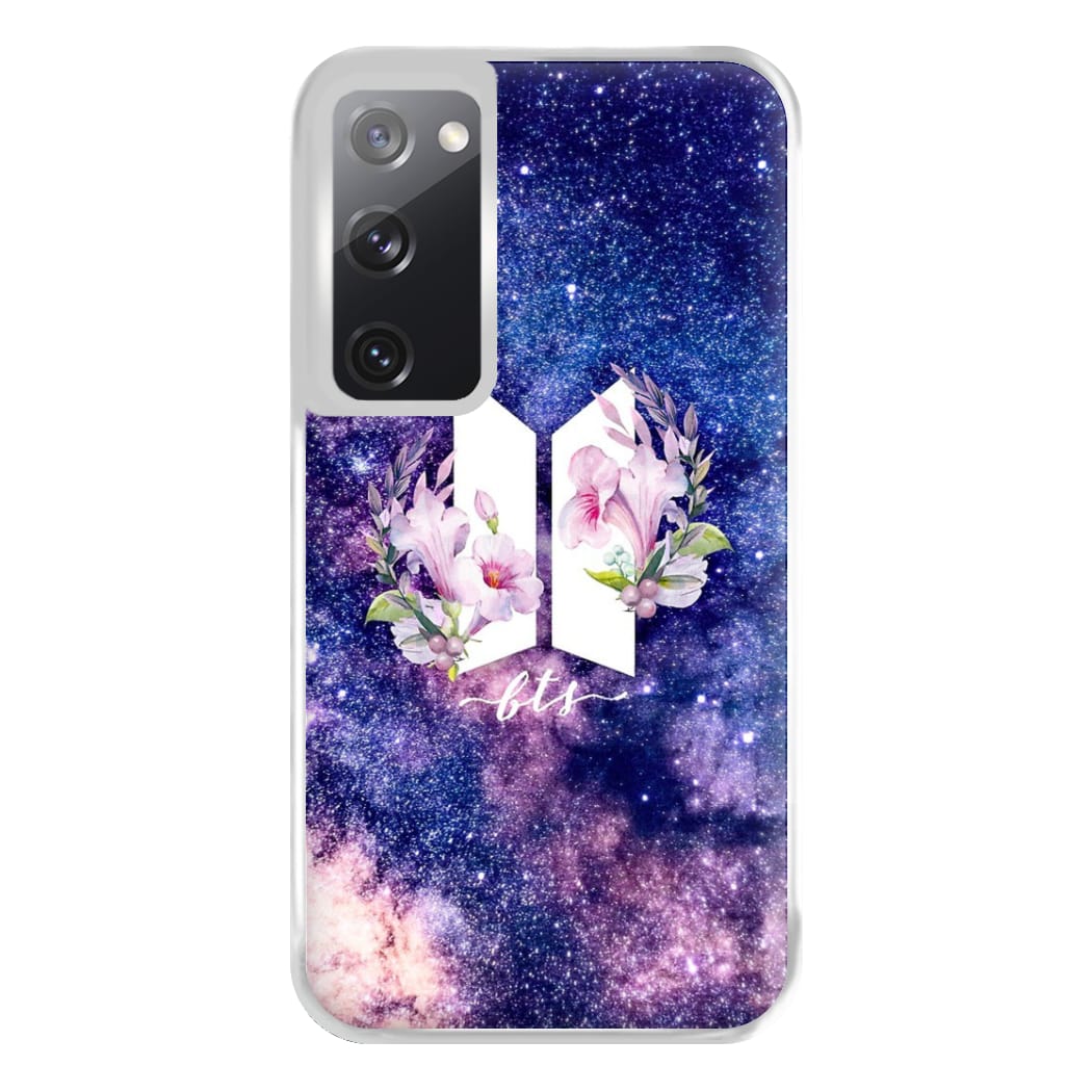 Galaxy Floral K-Pop Band Logo Phone Case for Galaxy S20FE