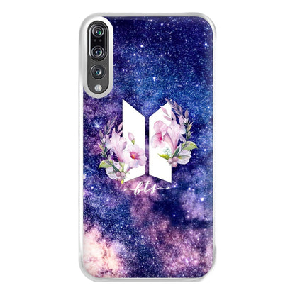 Galaxy Floral K-Pop Band Logo Phone Case for Huawei P20 Pro