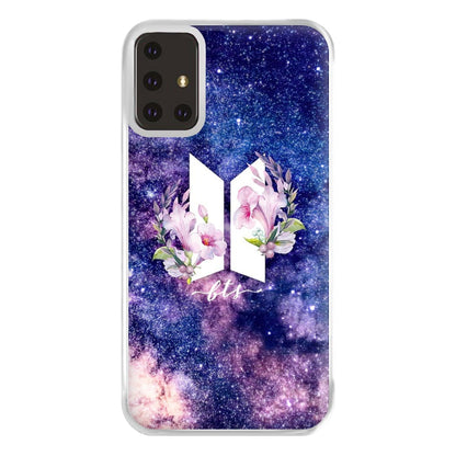 Galaxy Floral K-Pop Band Logo Phone Case for Galaxy A71