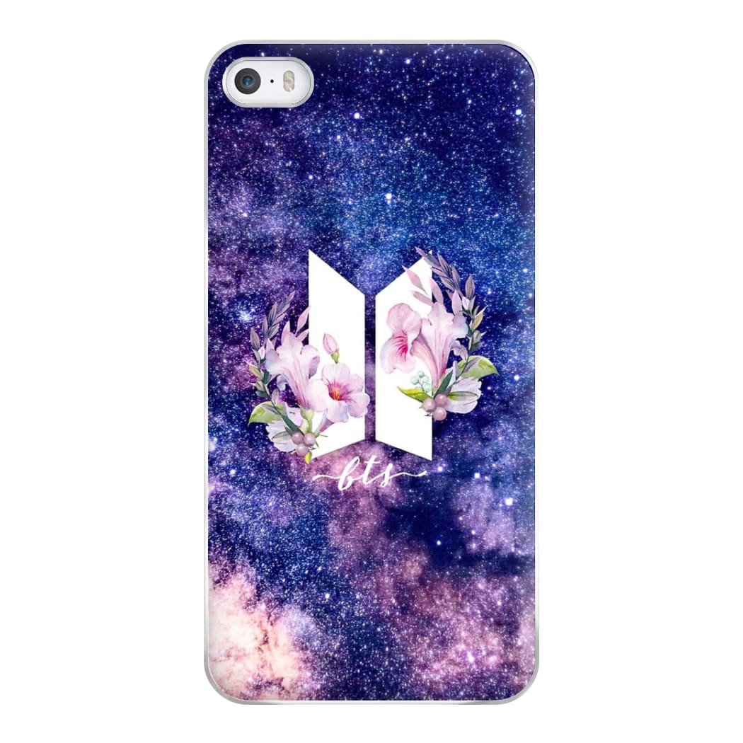 Galaxy Floral K-Pop Band Logo Phone Case for iPhone 5 / 5s / SE 2016