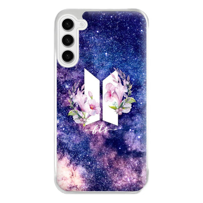 Galaxy Floral K-Pop Band Logo Phone Case for Galaxy S23FE