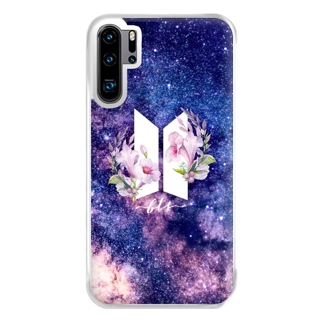 Galaxy Floral K-Pop Band Logo Phone Case for Huawei P30 Pro