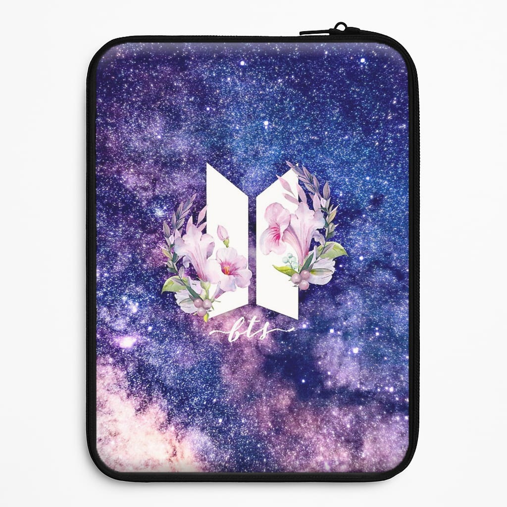 Galaxy Floral K-Pop Band Logo Universal Laptop Sleeve