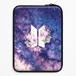 Galaxy Floral K-Pop Band Logo Universal Laptop Sleeve