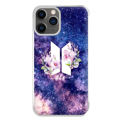 Galaxy Floral K-Pop Band Logo Phone Case for iPhone 12 Pro Max