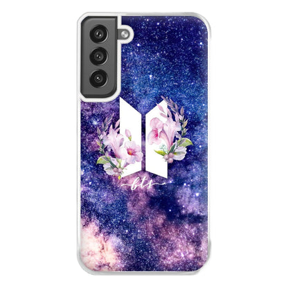 Galaxy Floral K-Pop Band Logo Phone Case for Galaxy S21FE