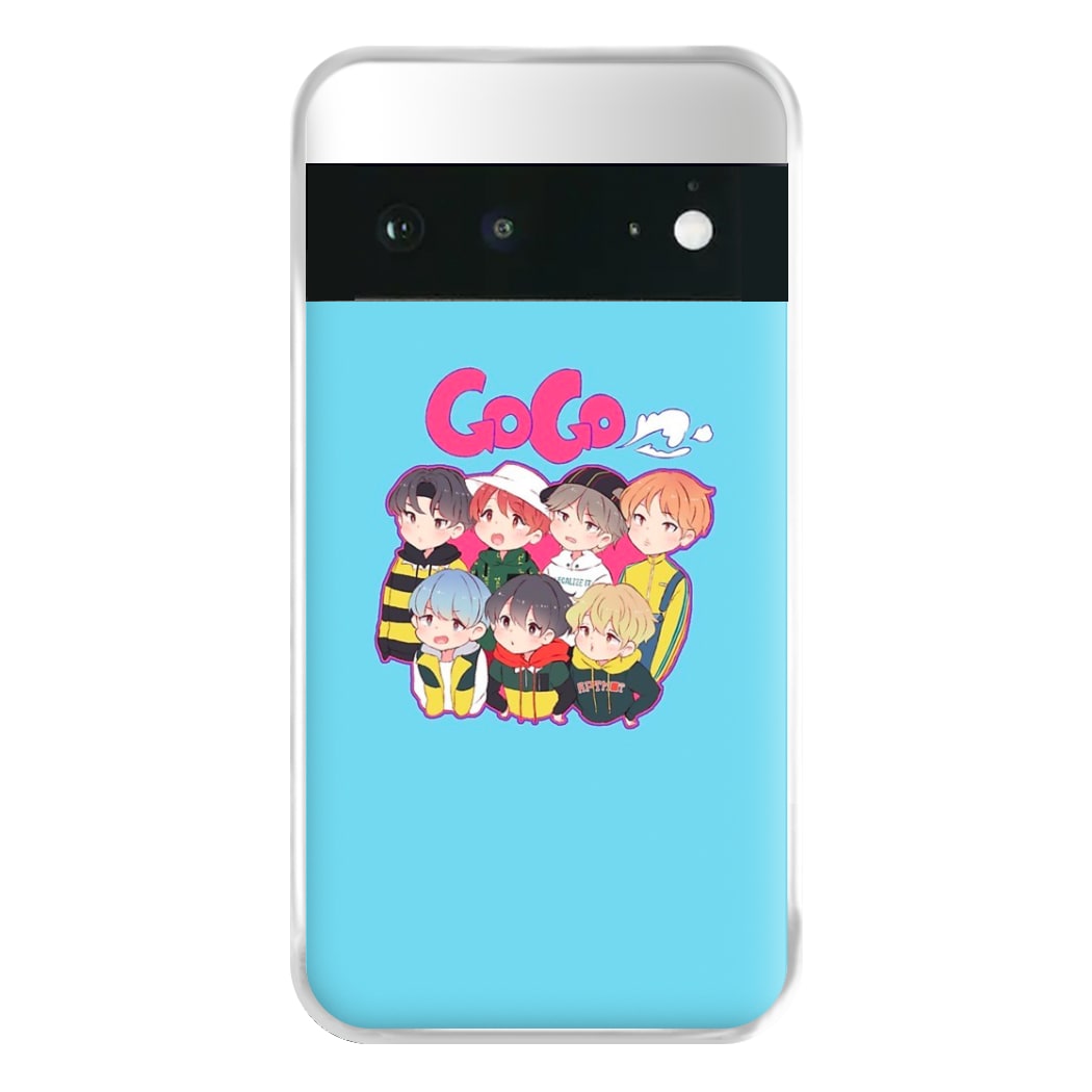 Go Go K-Pop Band Cartoon Phone Case for Google Pixel 6a