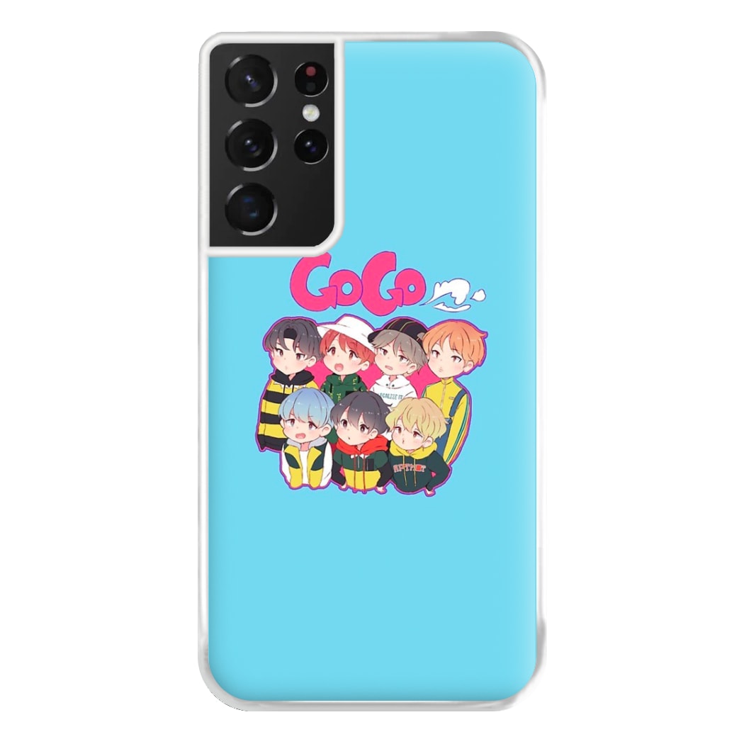 Go Go K-Pop Band Cartoon Phone Case for Galaxy S21 Ultra