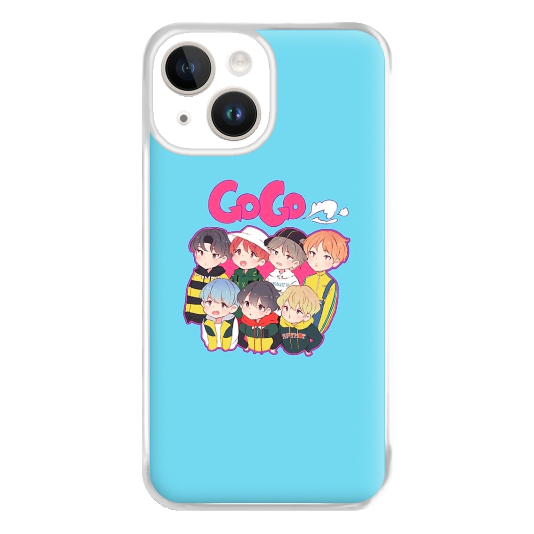 Go Go K-Pop Band Cartoon Phone Case for iPhone 14