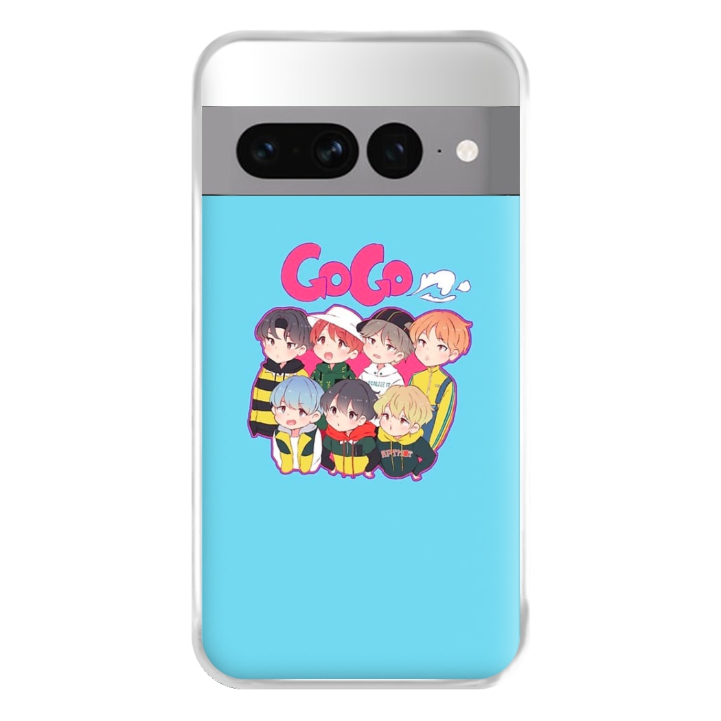 Go Go K-Pop Band Cartoon Phone Case for Google Pixel 7 Pro