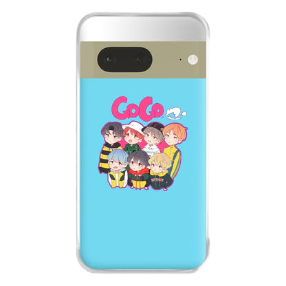 Go Go K-Pop Band Cartoon Phone Case for Google Pixel 7a