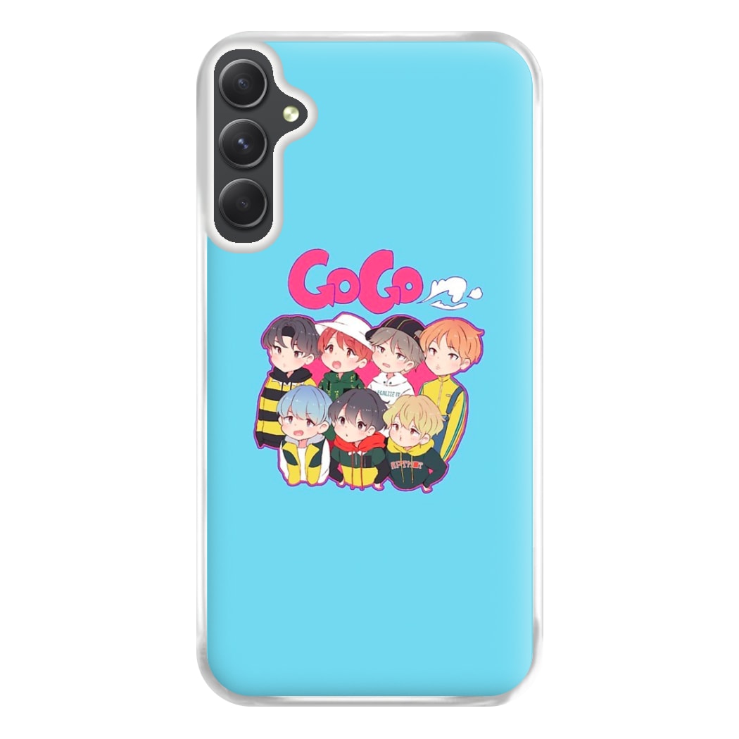 Go Go K-Pop Band Cartoon Phone Case for Galaxy A34